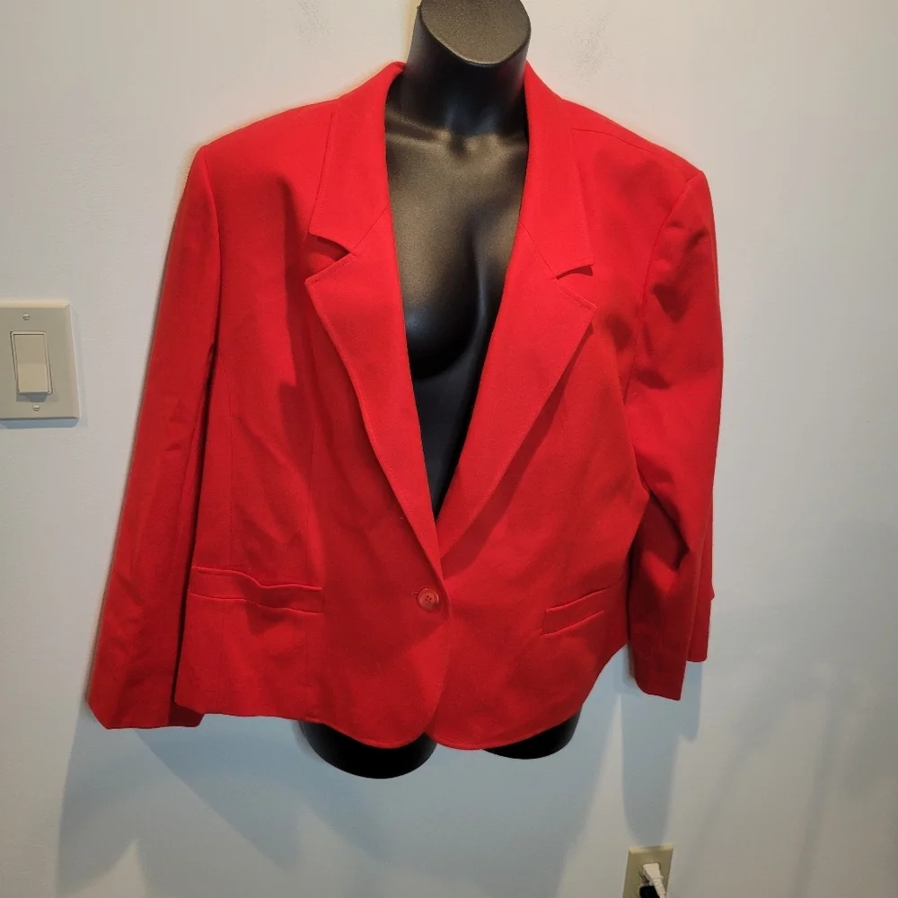 Pendleton Size 3x Womens Wool Red Blazer
